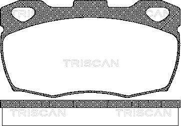 Triscan 8110 17003 - Тормозные колодки, дисковые, комплект autosila-amz.com