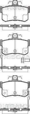 Triscan 8110 17011 - Тормозные колодки, дисковые, комплект autosila-amz.com