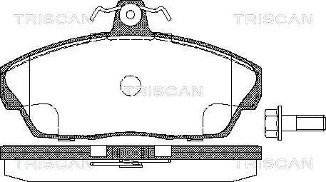 Triscan HP T5120 - Тормозные колодки, дисковые, комплект autosila-amz.com