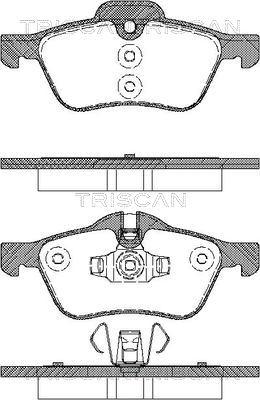 Triscan 8110 17017 - Тормозные колодки, дисковые, комплект autosila-amz.com