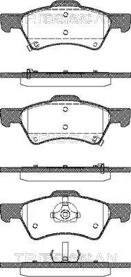 Triscan 8110 80535 - Тормозные колодки, дисковые, комплект autosila-amz.com