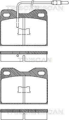 Triscan 8110 38992 - Тормозные колодки, дисковые, комплект autosila-amz.com