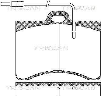 Triscan 425201 - Тормозные колодки, дисковые, комплект autosila-amz.com