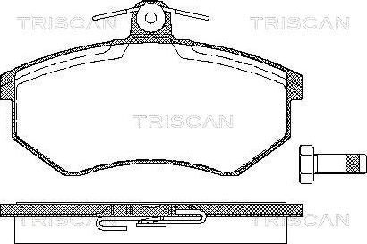 Triscan 8110 29934 - Тормозные колодки, дисковые, комплект autosila-amz.com