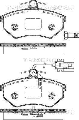 Triscan 40T5059 - Тормозные колодки, дисковые, комплект autosila-amz.com
