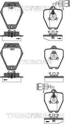 Triscan 8110 29046 - Тормозные колодки, дисковые, комплект autosila-amz.com