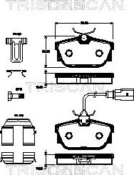 Triscan 8110 29062 - Тормозные колодки, дисковые, комплект autosila-amz.com