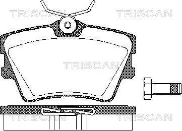 Triscan 8110 29014 - Тормозные колодки, дисковые, комплект autosila-amz.com
