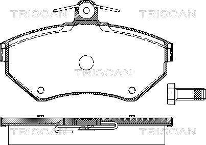 Triscan 8110 29010 - колодки дисковые торм. перед. VW autosila-amz.com