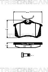 Triscan 8110 29011 - Тормозные колодки, дисковые, комплект autosila-amz.com