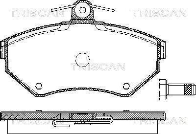 Triscan 8110 29012 - Тормозные колодки, дисковые, комплект autosila-amz.com