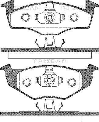 Triscan 8110 29017 - Тормозные колодки, дисковые, комплект autosila-amz.com