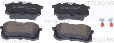Triscan 8110 29089 - Тормозные колодки, дисковые, комплект autosila-amz.com