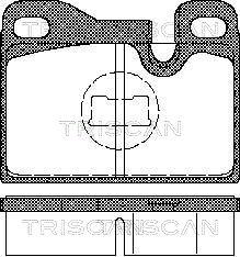 Triscan 8110 29158 - Тормозные колодки, дисковые, комплект autosila-amz.com