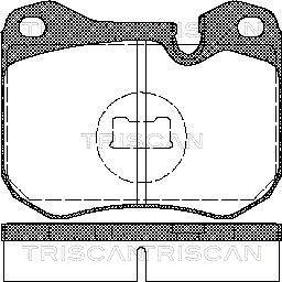 Triscan 8110 29157 - Тормозные колодки, дисковые, комплект autosila-amz.com
