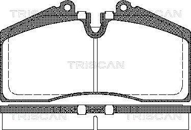 Triscan 8110 29160 - Тормозные колодки, дисковые, комплект autosila-amz.com
