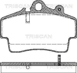 Triscan 8110 29162 - Тормозные колодки, дисковые, комплект autosila-amz.com