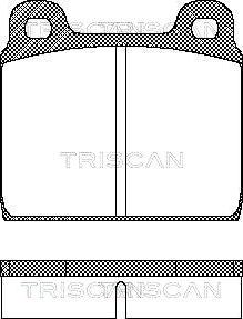 Triscan 8110 29211 - Тормозные колодки, дисковые, комплект autosila-amz.com