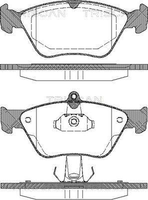 Triscan 8110 24001 - Тормозные колодки, дисковые, комплект autosila-amz.com