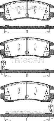 Triscan 8110 24015 - Тормозные колодки, дисковые, комплект autosila-amz.com