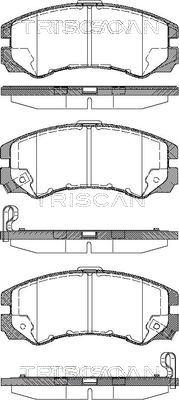 Triscan 8110 24010 - Тормозные колодки, дисковые, комплект autosila-amz.com