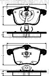 Triscan 8110 24026 - Тормозные колодки, дисковые, комплект autosila-amz.com