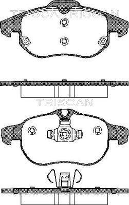 Triscan 8110 24020 - Тормозные колодки, дисковые, комплект autosila-amz.com