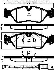 Triscan 8110 24891 - Тормозные колодки, дисковые, комплект autosila-amz.com