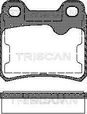 Triscan 8110 24892 - Тормозные колодки, дисковые, комплект autosila-amz.com