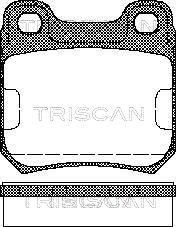 Triscan 8110 24865 - Тормозные колодки, дисковые, комплект autosila-amz.com