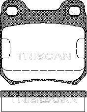 Triscan 8110 24866 - Тормозные колодки, дисковые, комплект autosila-amz.com