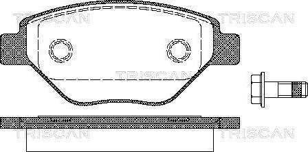 Triscan 8110 25019 - Тормозные колодки, дисковые, комплект autosila-amz.com