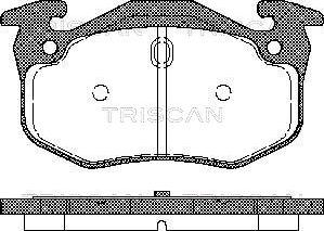 Triscan 8110 25018 - Тормозные колодки, дисковые, комплект autosila-amz.com