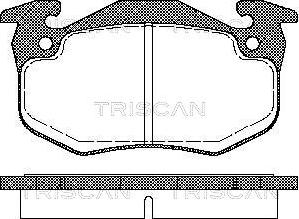 Triscan 8110 25177 - Тормозные колодки, дисковые, комплект autosila-amz.com