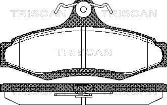 Triscan 8110 21004 - Тормозные колодки, дисковые, комплект autosila-amz.com