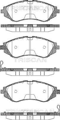 Triscan 8110 21001 - Тормозные колодки, дисковые, комплект autosila-amz.com