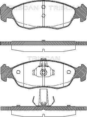 Triscan 8110 28009 - Тормозные колодки, дисковые, комплект autosila-amz.com