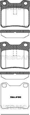 Triscan 8110 28004 - Тормозные колодки, дисковые, комплект autosila-amz.com