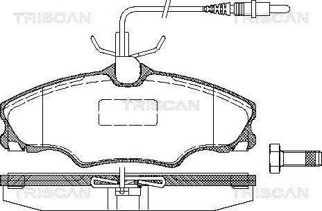 Triscan 8110 28002 - Тормозные колодки, дисковые, комплект autosila-amz.com