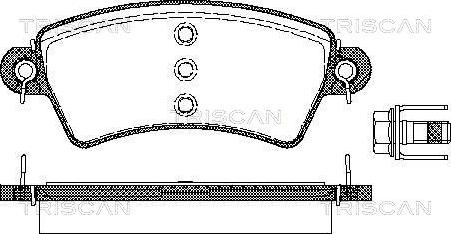 Triscan 8110 28015 - Тормозные колодки, дисковые, комплект autosila-amz.com