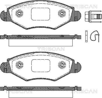 Triscan 8110 28025 - Тормозные колодки, дисковые, комплект autosila-amz.com