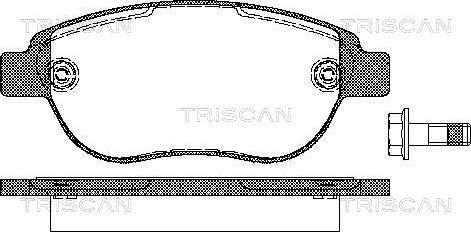 Triscan 8110 28022 - Тормозные колодки, дисковые, комплект autosila-amz.com