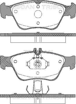 Triscan 8110 23013 - Тормозные колодки, дисковые, комплект autosila-amz.com