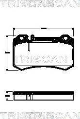 Triscan 8110 23039 - Тормозные колодки, дисковые, комплект autosila-amz.com