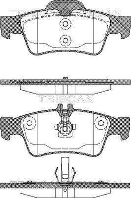 Triscan 8110 23036 - Тормозные колодки, дисковые, комплект autosila-amz.com