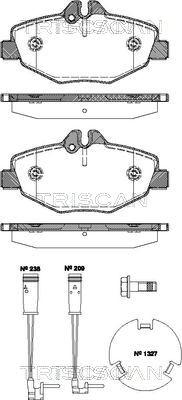 Triscan 8110 23038 - Тормозные колодки, дисковые, комплект autosila-amz.com