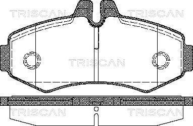 Triscan 8110 23020 - Тормозные колодки, дисковые, комплект autosila-amz.com