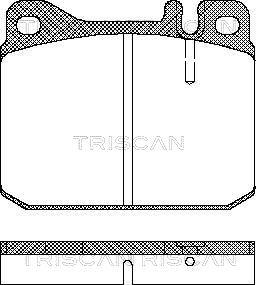 Triscan 8110 23222 - Тормозные колодки, дисковые, комплект autosila-amz.com