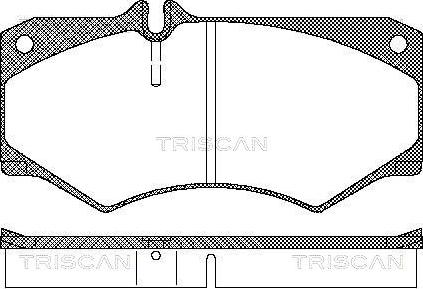 Triscan 8110 23774 - Тормозные колодки, дисковые, комплект autosila-amz.com