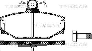 Triscan 8110 27919 - Тормозные колодки, дисковые, комплект autosila-amz.com